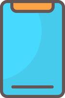 Mobile Device Line Filled Style Icon Design vector