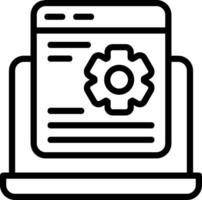 Application Setting Outline Element Style vector