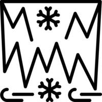 Ice Outline Style Icon vector