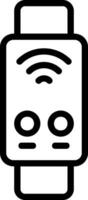 Wearable Device Outline Style Icon vector