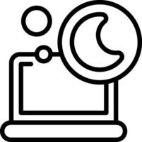 DND Outline Style Icon Design vector