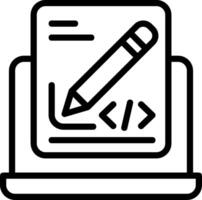 Edit Code Outline Element Style vector