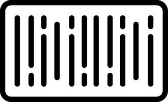 Barcode Outline Style Icon Design vector