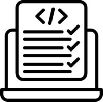 Code Correction Outline Element Style vector