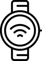 Smartwatch Outline Style Icon vector