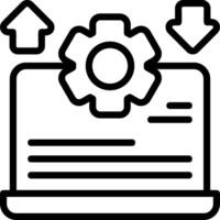 Agile Outline Style Element vector