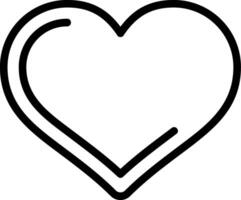 Heart Outline Style Icon Design vector