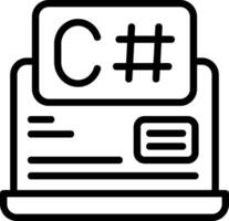 C Sharp Outline Element Style vector