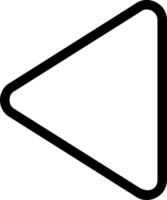 Arrow Bounded Left Outline Style Icon Design vector