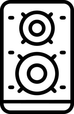 Speaker Outline Style Icon Element