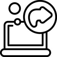 Redo Outline Style Icon Design vector