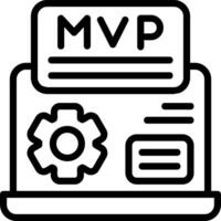 MVP Outline Style Element vector