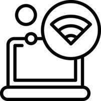 WIFI Outline Element Style vector