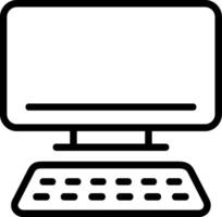 Computer Outline Style Icon Design vector