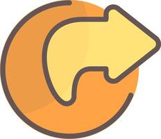 Share Line Filled Style Icon Design vector