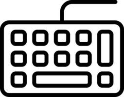 Keyboard Outline Style Icon Design vector