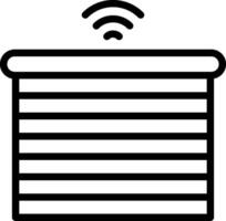Smart Blinds Outline Element Style vector