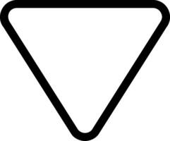 Arrow Bounded Down Outline Style Icon Design vector