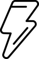 Flash Outline Style Icon Design vector