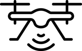 Drone Outline Style Icon vector