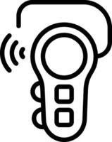 Bluetooth Device Outline Style Icon vector