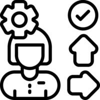 Customer Journey Mapping Outline Style Icon vector