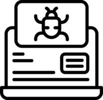 Bug Outline Element Style vector