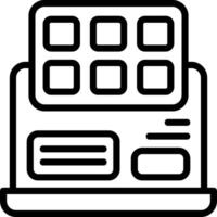 Color Pallete Outline Element Style vector