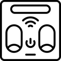 Smart Scale Outline Style Icon vector