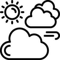 Cloudy Day Icon Design vector
