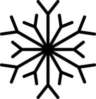 Ice Crystals Outline Style Icon vector