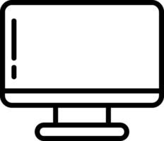 Monitor Outline Element Style vector