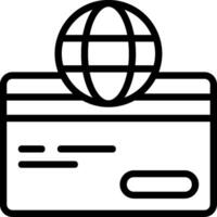 Payment Gateway Outline Style Icon Design vector
