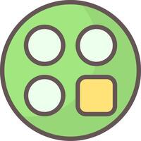 Category Line Filled Style Icon Design vector