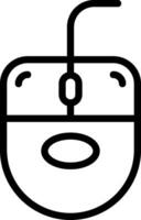 Mouse Outline Style Icon Design vector