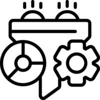 Conversion Tracking Outline Style Icon vector