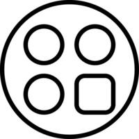 Category Outline Style Icon Design vector