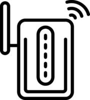 Wi-Fi Extender Outline Style Icon Design vector