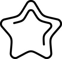 Star Outline Style Icon Design vector