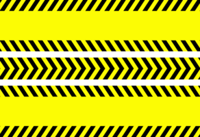Yellow black danger, caution, warning pattern transparent set bundle. Restricted area, do not cross, stripes and lines marking sign, neon alerting color png