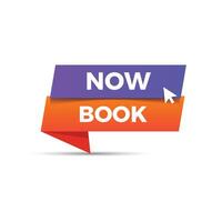 book now new style web button vector