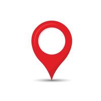 Location icon red color design vector