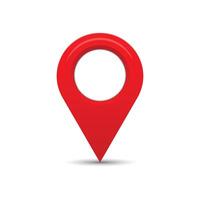 Address Location in red color design vector