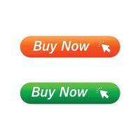 Click and Shop Buy Now Button Collection vector