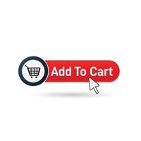 Modern E commerce Add to Cart Design vector
