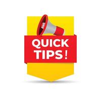 Flat quick tips concept design vector