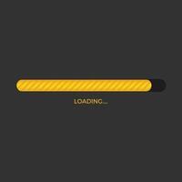 loading bar and yellow color design vector