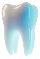 a glowing white tooth no background, symbolizing dental health and hygiene png