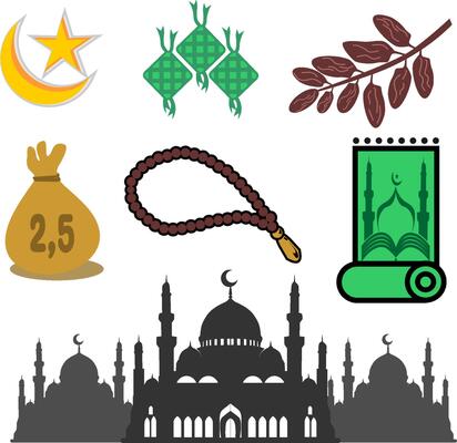 Eid mubarak Islamic element