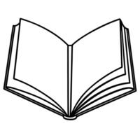 Digital book silhouette graphic vector